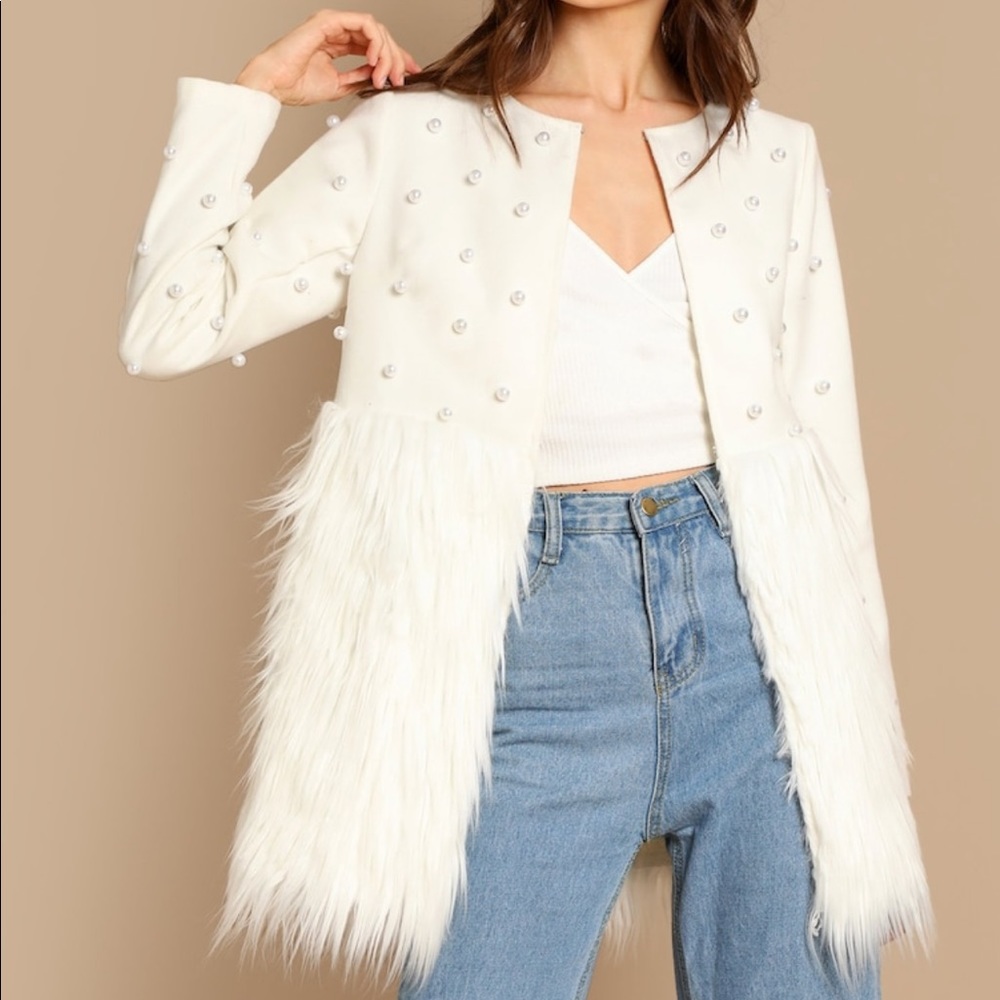Pearl x Faux Fur Jacket
